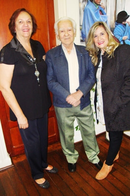 Na Pinacoteca (2): Jeane D’Arc Oliveira, Lázaro Amêndola e Ivone Pini